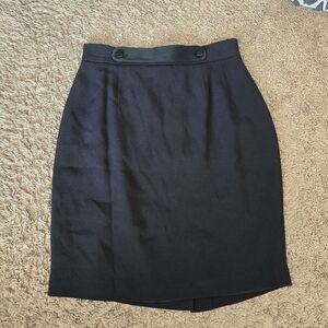 Ann Taylor Black Knee-Length Pencil Skirt